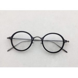 Buy cheap Vintage Men Women Pure titanium spetacle eyeglass glasses combinated optical frames with clear lens from wholesalers