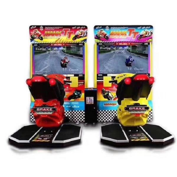 Buy cheap Plastic Moto Racing Game Machine 2200*2500*2500mm Cool Coin Operated Driving Simulator from wholesalers
