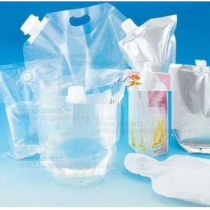 Buy cheap Spouted flexible foldable water bag with carabiner for running, flexible printing and lami from wholesalers