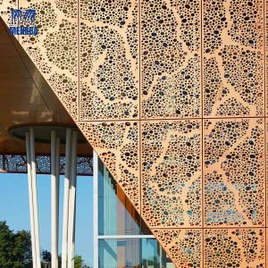 Buy cheap Customized Aluminium Curtain Wall Punched Plate Cladding Facade from wholesalers