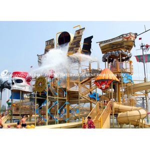 Funny Aqua Playground Fun Water Slides Combination With Biggest Water Slide For