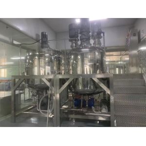 Buy cheap 500-5000KG Cosmetic Emulsifier Mixing Vessels With PLC Control System from wholesalers