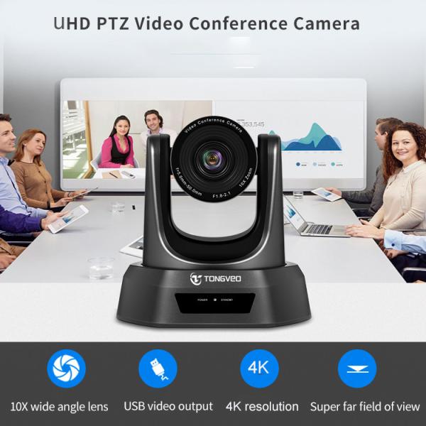 Buy cheap 10x Optical Zoom USB3.0 PTZ 4K Conference Camera DC 12V from wholesalers