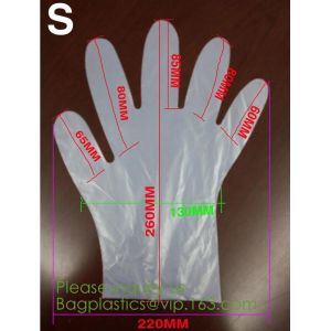 OEM cheap biodegradable kitchen disposable gloves with EN13432 BPI OK compost