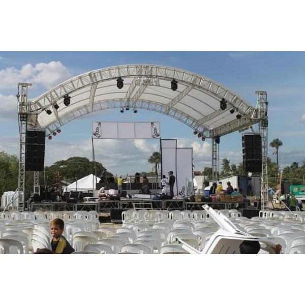 Quality Professional 6082- T6 Aluminum Square Truss With Curved Tent Series for sale