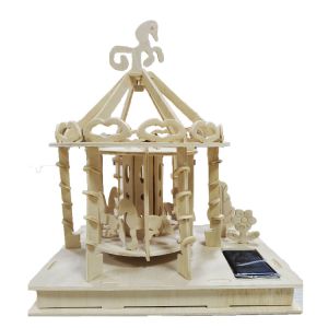China DIY Self Assembling Solar Educational Toys Wooden Playground Toys on sale