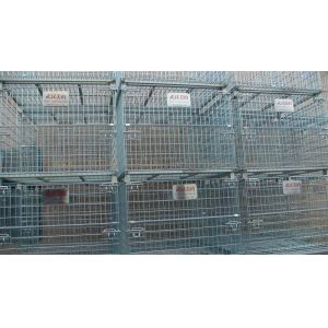 Buy cheap Stacking 4 Tier Wire Mesh Containers Collapsible Wire Cage Without Rack System from wholesalers