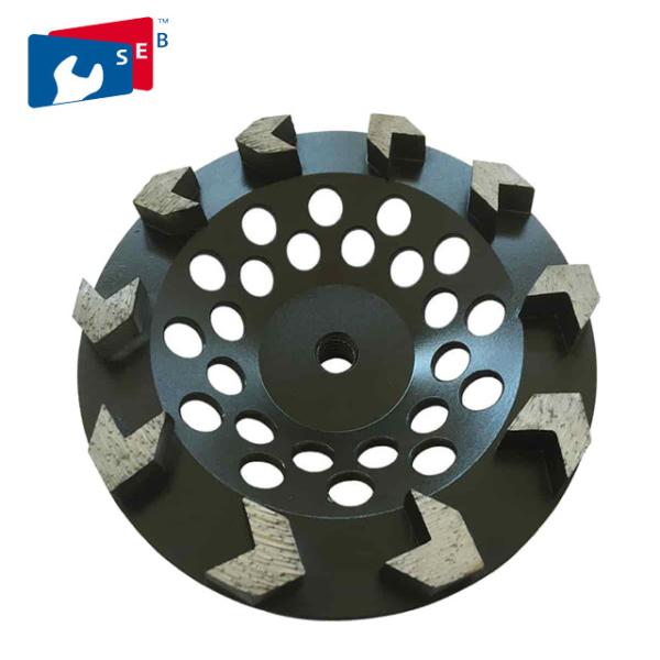 Quality 5 inch Black Arrow Segmented Cup Wheel with Wet Grinding for Granite for sale