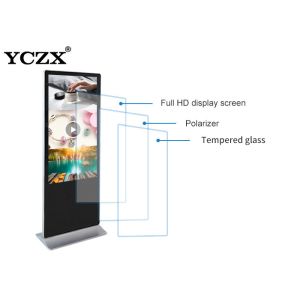Commercial RAM 2GB free Standing Lcd Advertising Player