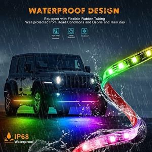 Multi Color Chasing Neon Light Kit with Remote Control and 50000 Hours Working