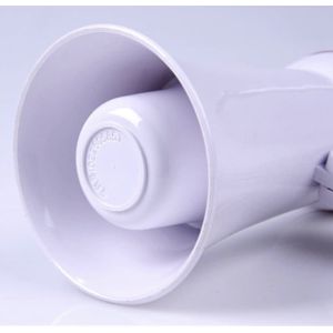 200M Mini Lightweight Megaphone With Wireless Microphone White