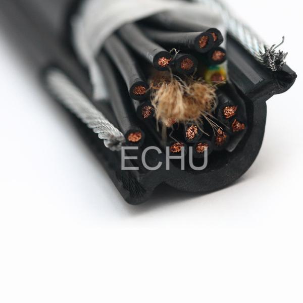 Buy cheap ROUND CRANE CABLES WITH TWO STEELS, ECHU FLAT CABLE from wholesalers