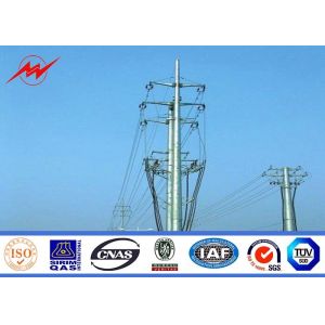 Buy cheap 12m height Galvanized Steel Transmission Poles ASTM A123 Standard from wholesalers