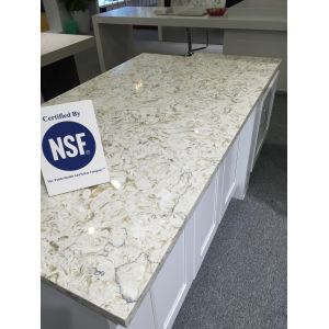 Buy cheap Pre cut quartz stone vanity top Eased Edge Water Absorption < 1.0% from wholesalers