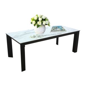 Buy cheap Rectangle Ceramic Topped Dining Table from wholesalers