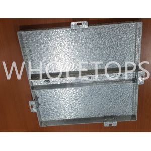 Embossed Stone Texture PVDF Coated Aluminium Sheets With Regular Hanger