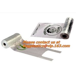 Buy cheap plastic garbage bag, t-shirt bag on roll, pe garbage bag, China HDPE T-shirt bags on roll from wholesalers