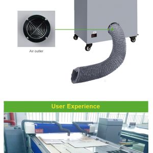 Buy cheap 330W 1.4M Digital Hepa Industrial Fume Extraction Systems For Laser Engraving from wholesalers