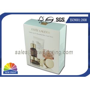 Buy cheap Cosmetic Packaging Folding Carton Box With Gold Foil Embossing Logo from wholesalers