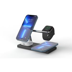 Buy cheap T218 Muilt-Functional Wireless Fast Charger Dual 15W Support Apple And Samsung Watches With Night Light from wholesalers