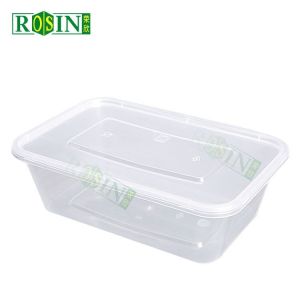 Buy cheap Custom 650ml Takeaway Food Container Rectangular Clear Plastic Takeaway Container product