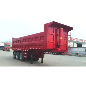 Buy cheap 40T-100T 2 Axles or 3 axles heavy load dump tipping semi trailer truck , dump product