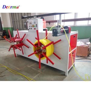 PVC Corrugated Pipe Extrusion Machine ABB Inverter Single Screw Plastic Extruder