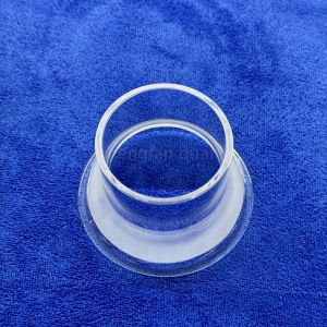 Buy cheap Professional Custom Quartz Flanged Pipe High Temperature High Purity from wholesalers
