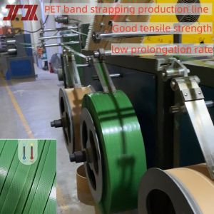 Buy cheap 220-250KG/H Capacity Pet Belt Production Plastic Extrusion Line With 3.5m2 Filter Area And Neat Windding Winder from wholesalers
