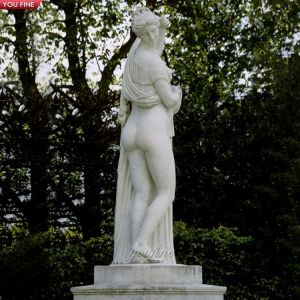 Buy cheap Outdoor Hand Carved Venus Callipyge Antique Marble Lady Statue from wholesalers