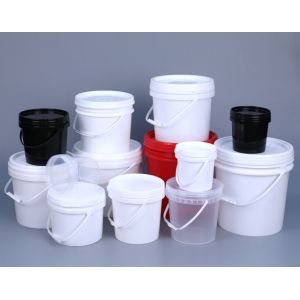 Reusable Round Shape Food Grade White Buckets 1-5L Eco-friendly and Durable
