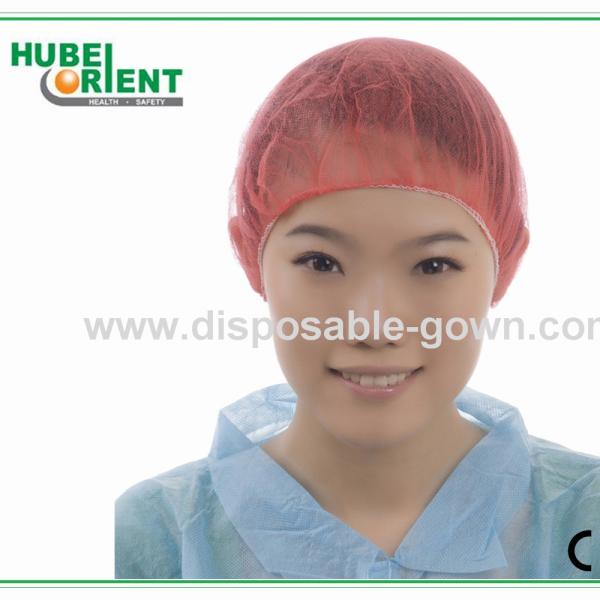 Buy cheap One Time Soft Non Woven Bouffant Cap With Single Elastic from wholesalers