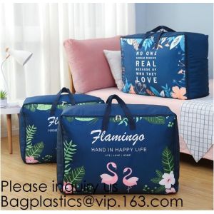 Buy cheap Light Weight Large Capacity 600D Polyester Duvets Pillows Home Quilt Storage Bag with Zippers,Ecofriendly Quilt Gift Pac from wholesalers