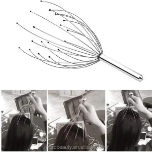 Multi Functional Handheld Scalp Head Massager Stainless Steel Manual Scalp