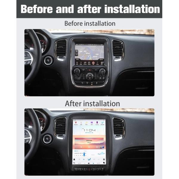 12.1Inch Android Auto Car radio For 2014-2016 Dodge Durango 128G Navigation GPS Multimedia Player Wireless Carplay 4G