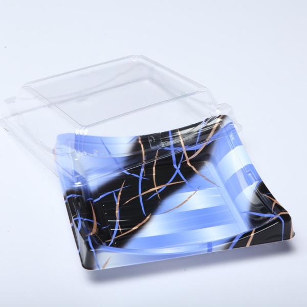 Buy cheap Disposable Transparent BOPS Lid PS Sushi Display Tray from wholesalers
