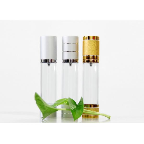 Quality Cylindrical Makeup Pump Bottle 80ml 200ml Aluminum Cap Frosted Custom Color for sale