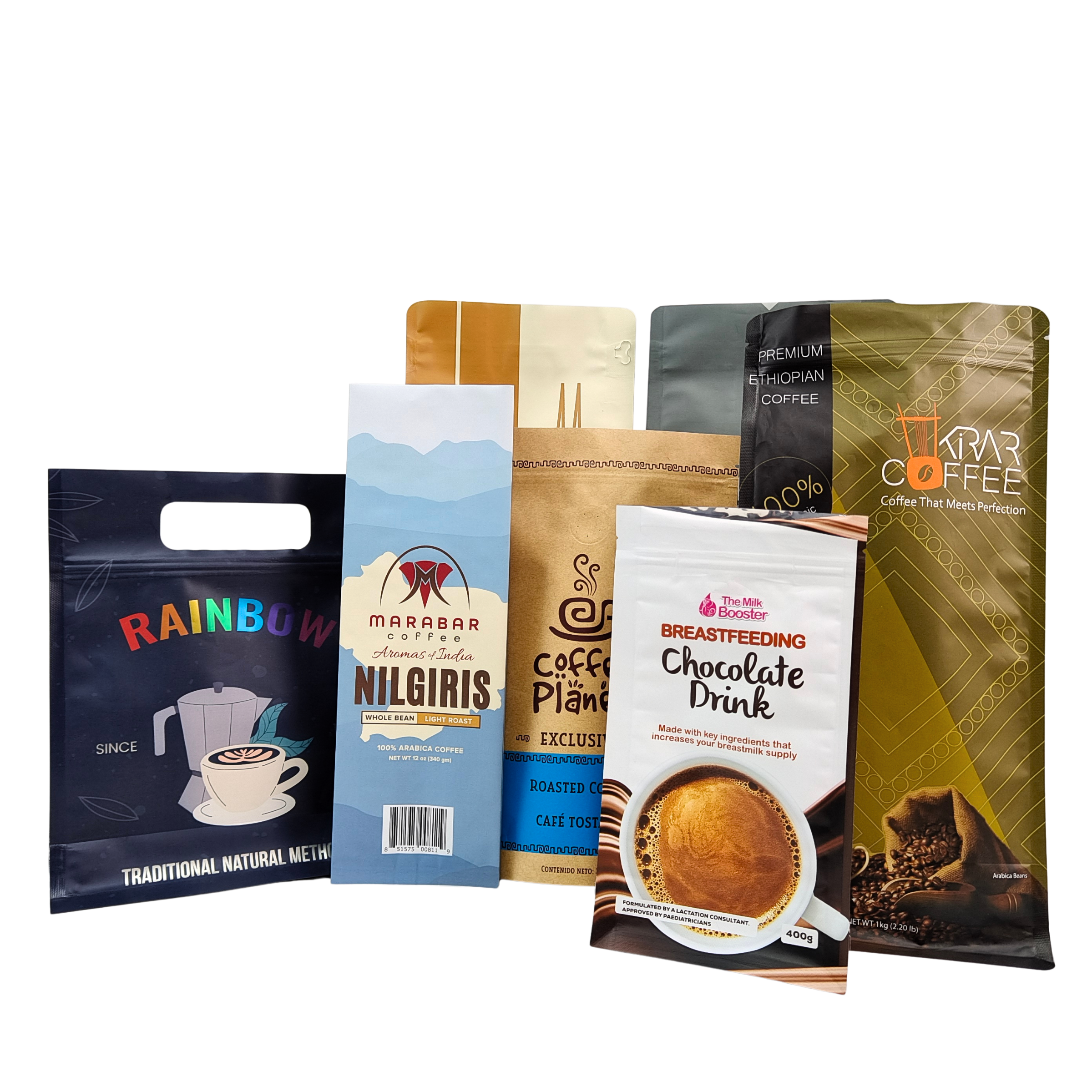 Buy cheap Custom Stand Up Resealable Coffee Bean Bags with Side Gusset Valve from wholesalers