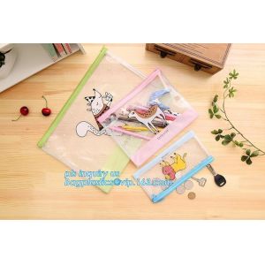 mesh document bag with zipper/pvc mesh file folder, Waterproof Zip Lock Bag Mesh