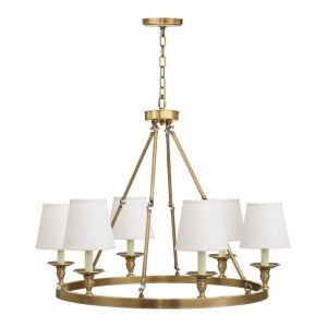 Buy cheap Modern copper chandelier Round Body With lampshade (WH-PC-12) from wholesalers