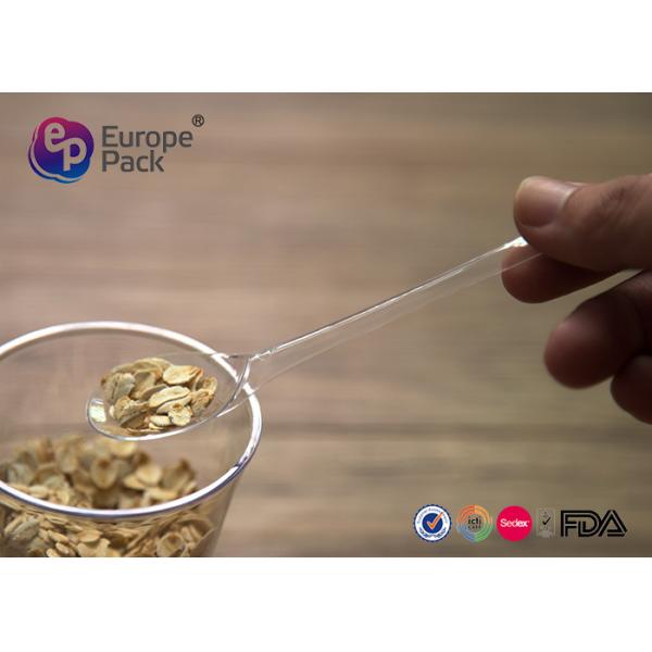 Buy cheap Washable Plastic Ice Cream Taster Spoons Transparent Color For Food Decoration from wholesalers