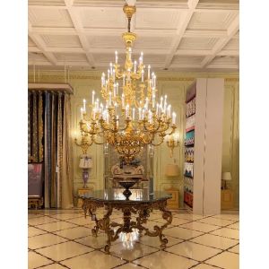 Buy cheap OEM ODM Metal Candle Chandelier Customized Gold Candelabra Chandelier from wholesalers