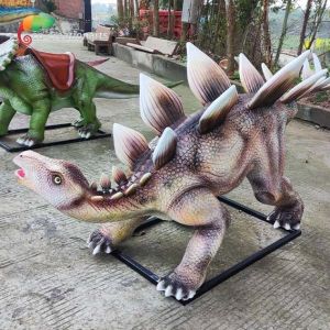 Water Proof Replica Fiberglass Animatronic Animatronic Stegosaurus Statue