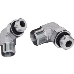 Hydraulic Fitting SAE 90 Degree Elbow with Adjustable Stud Ends and O-Ring