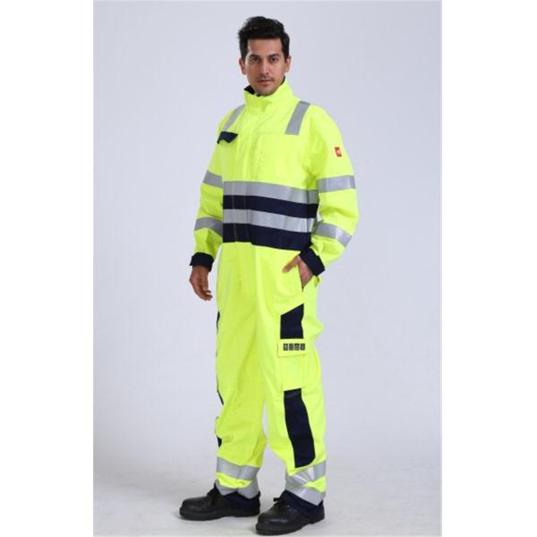 Quality Hi Vis Light Weight Anti Static Flame Retardant Overalls for sale