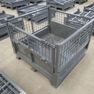 Buy cheap Convenient And Efficient Storage Stackable Pallet Cages 50mm X 50mm Mesh from wholesalers
