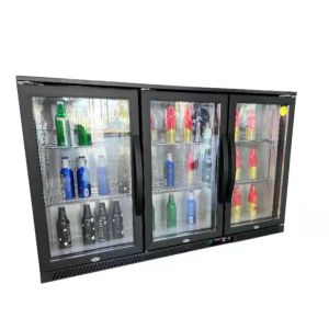 Buy cheap 350L Sliding Beer 3 Door Upright Display Freezer from wholesalers