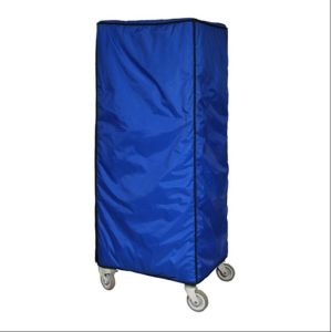 210D Blue Coated PE Polyester Roll Cage Cover Weather Proof PVC Material