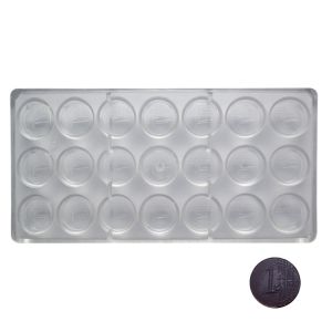 Buy cheap Rectangle Coin Shaped Chocolate Moulds Polycarbonate PC Chocolate Mould from wholesalers