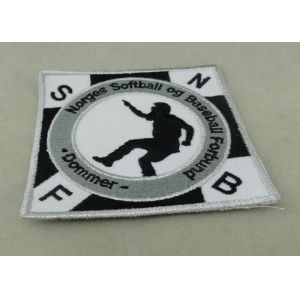 Velcro Personalized Baseball Custom Embroidery Patches For Promotion